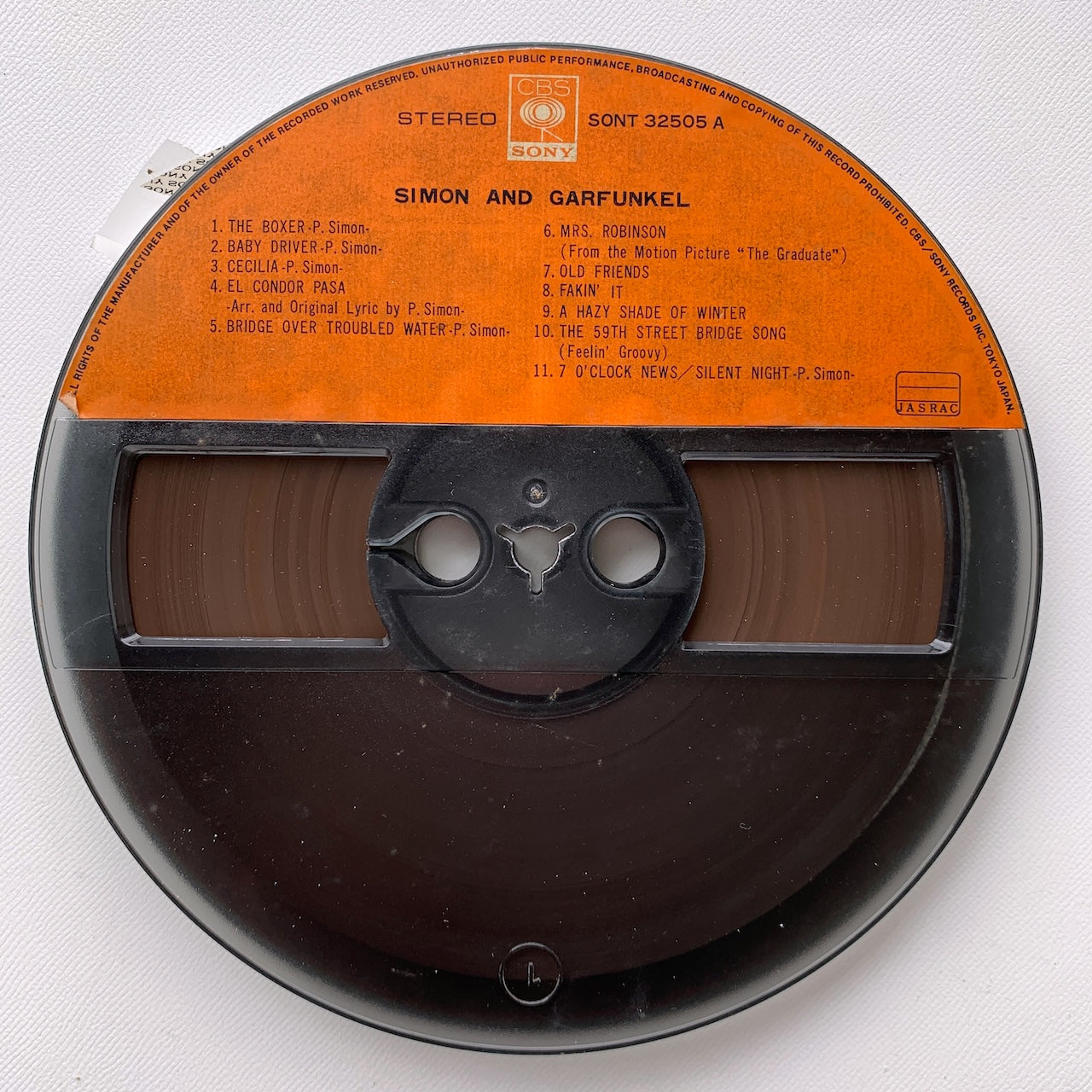オープンリール/ SIMON AND GARFUNKEL / SIMON AND GARFUNKEL / 国内盤 7号 4トラック 19cm/s (7 1/2IPS) ライナー CBS SONY SONT-32505