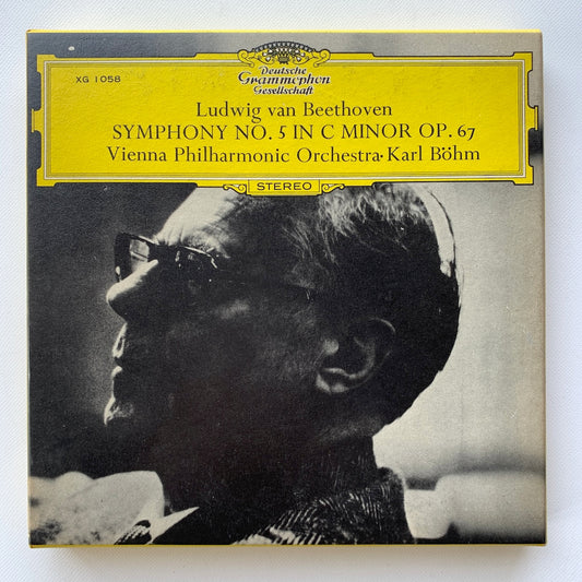 オープンリール/ カール・ベーム / ベートーヴェン：交響曲第5番「運命」 / 国内盤 7号 4トラック 19cm/s (7 1/2IPS) ライナー DGG XG-1058
