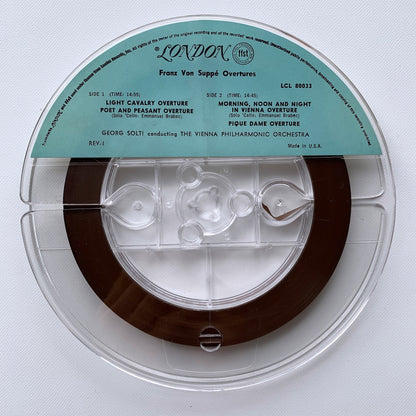 オープンリール/ ゲオルク・ショルティ / スッペ：序曲集 / US盤 7号 4トラック 19cm/s (7 1/2IPS) LONDON LCL80033