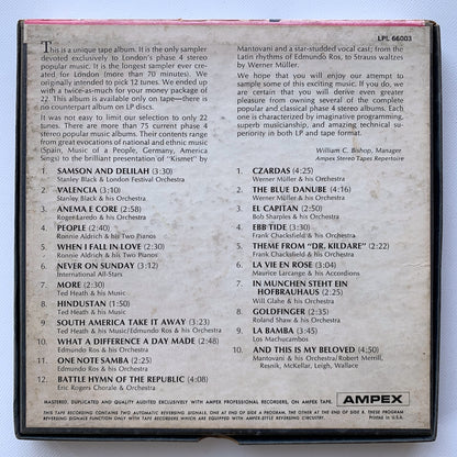 オープンリール/ V.A. / PHASE 4 STEREO POPULAR MUSIC SAMPLER / US盤 7号 4トラック 19cm/s (7 1/2IPS) インサート LONDON LPL66003