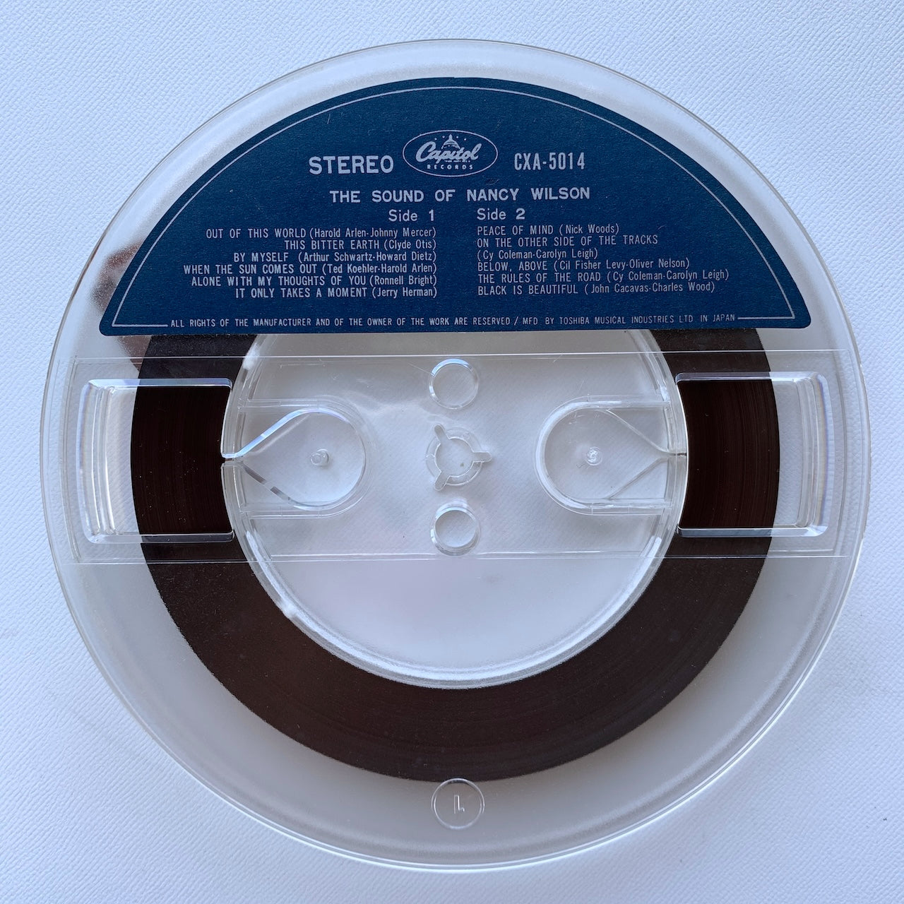 オープンリール/ NANCY WILSON / THE SOUND OF / 国内盤 7号 4トラック 19cm/s (7 1/2IPS) ライナー CAPITOL CXA-5014