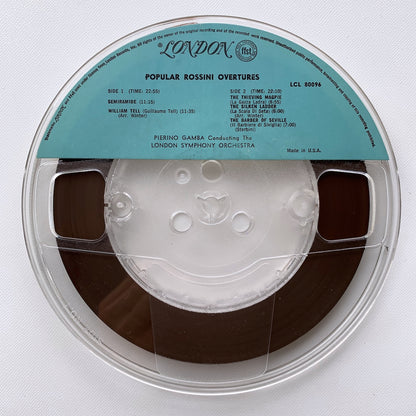 オープンリール/ ピエロ・ガンバ / ロッシーニ：序曲集 / US盤 7号 4トラック 19cm/s (7 1/2IPS) LONDON LCL80096
