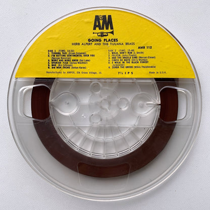 オープンリール/ HERB ALPERT / GOING PLACES / US盤 7号 4トラック 19cm/s (7 1/2IPS) AMPEX AMB112