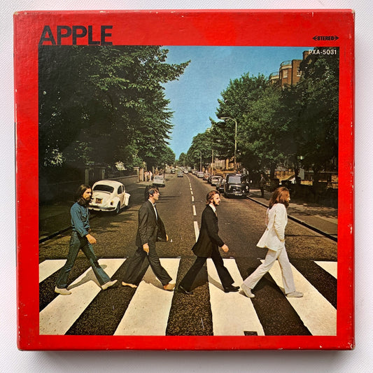 オープンリール/ THE BEATLES / ABBEY ROAD / 国内盤 7号 4トラック 19cm/s (7 1/2IPS) ライナー APPLE PXA-5031