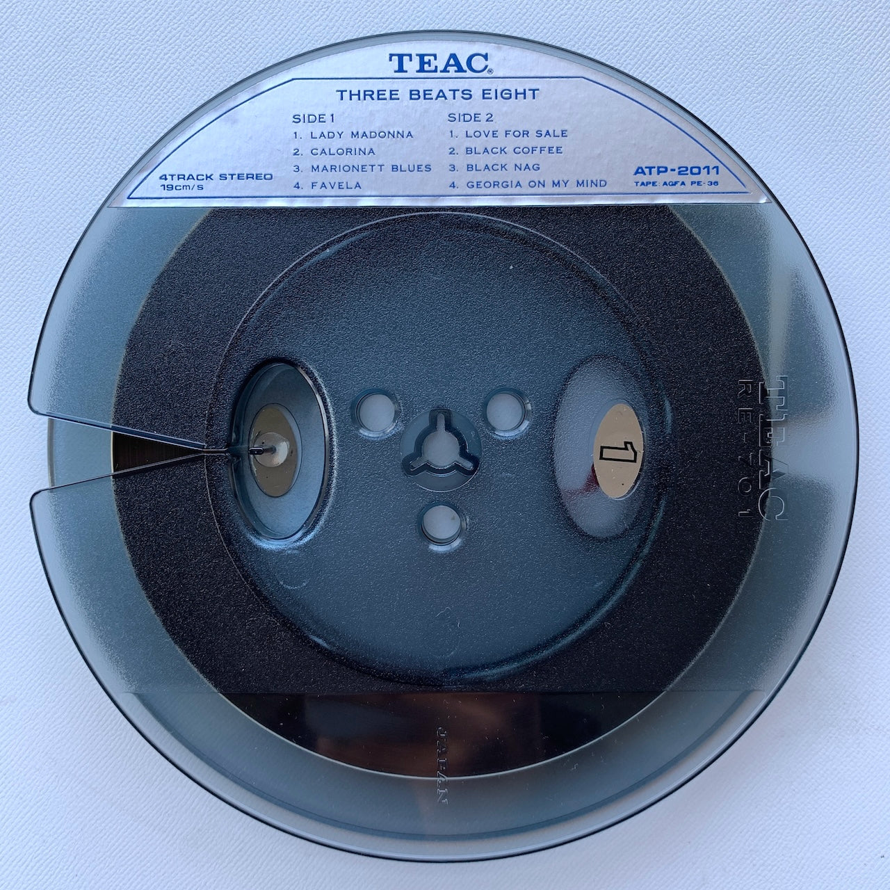 オープンリール/ 八城一夫 / 3 BEATS 8 / 国内盤 7号 4トラック 19cm/s (7 1/2IPS) ライナー TEAC ATP-2011