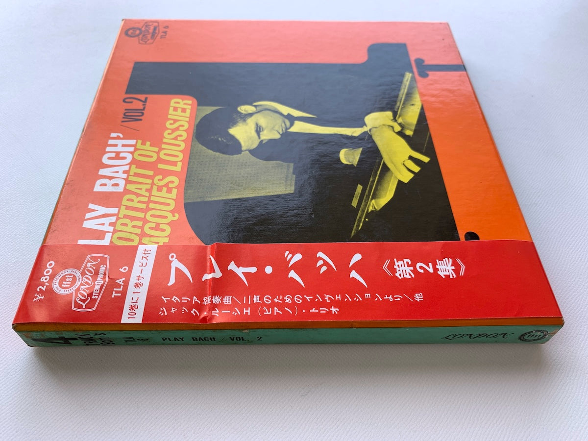 オープンリール/ ジャック・ルーシェ / J.S.バッハ：イタリア協奏曲 他 / 国内盤 7号 4トラック 19cm/s (7 1/2IPS) 帯・ライナー LONDON TLA-6