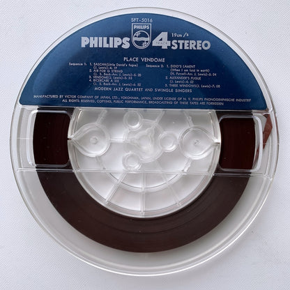 オープンリール/ MJQ WITH THE SWINGLE SINGERS / VENDOME / 国内盤 7号 4トラック 19cm/s (7 1/2IPS) PHILIPS SFT-5016