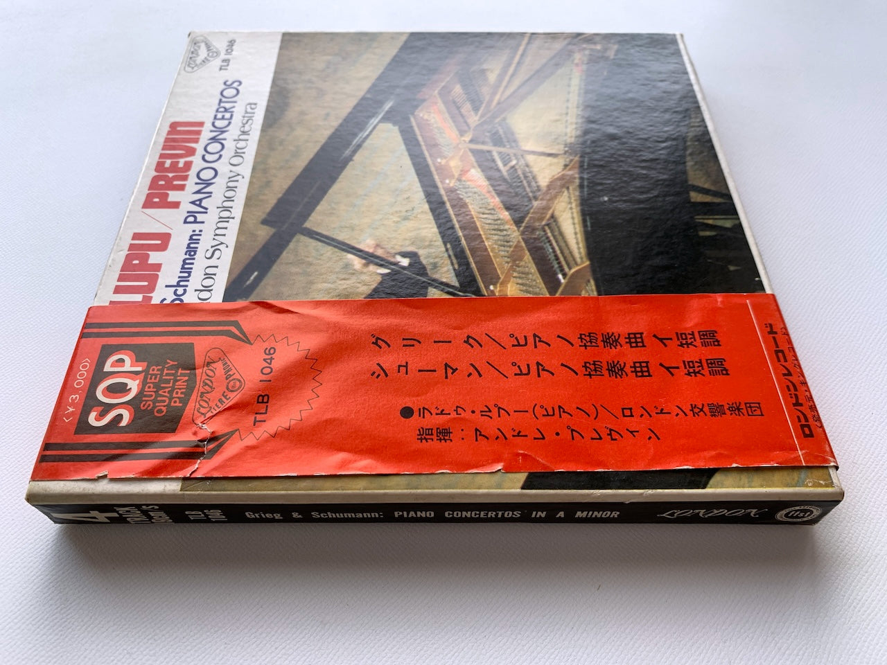 オープンリール/ ラドゥ・ルプー / グリーグ、シューマン：ピアノ協奏曲 / 国内盤 7号 4トラック 19cm/s (7 1/2IPS) 帯・ライナー LONDON TLB-1046