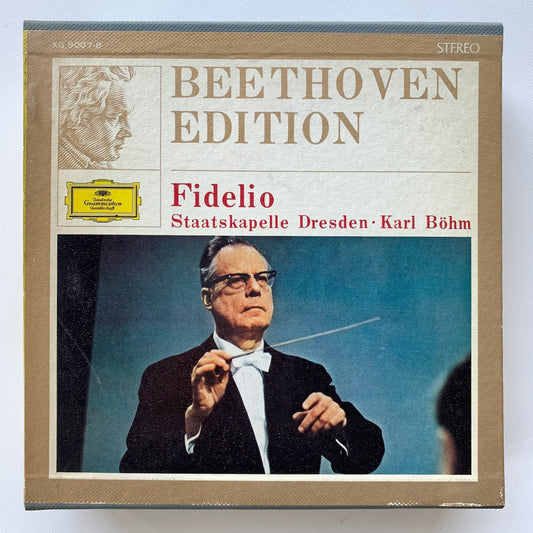 オープンリール/ カール・ベーム / ベートーヴェン：歌劇「フィデリオ」全曲 / 国内盤 2本組 7号 4トラック 19cm/s (7 1/2IPS) ライナー DGG XG-9007-8