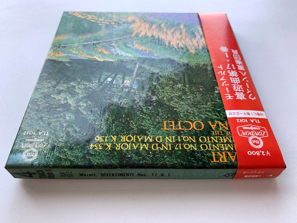 オープンリール/ ウィーン八重奏団員 / モーツァルト：喜遊曲第17番、第1番 / 国内盤 7号 4トラック 19cm/s (7 1/2IPS) 帯・ライナー LONDON TLA-1012