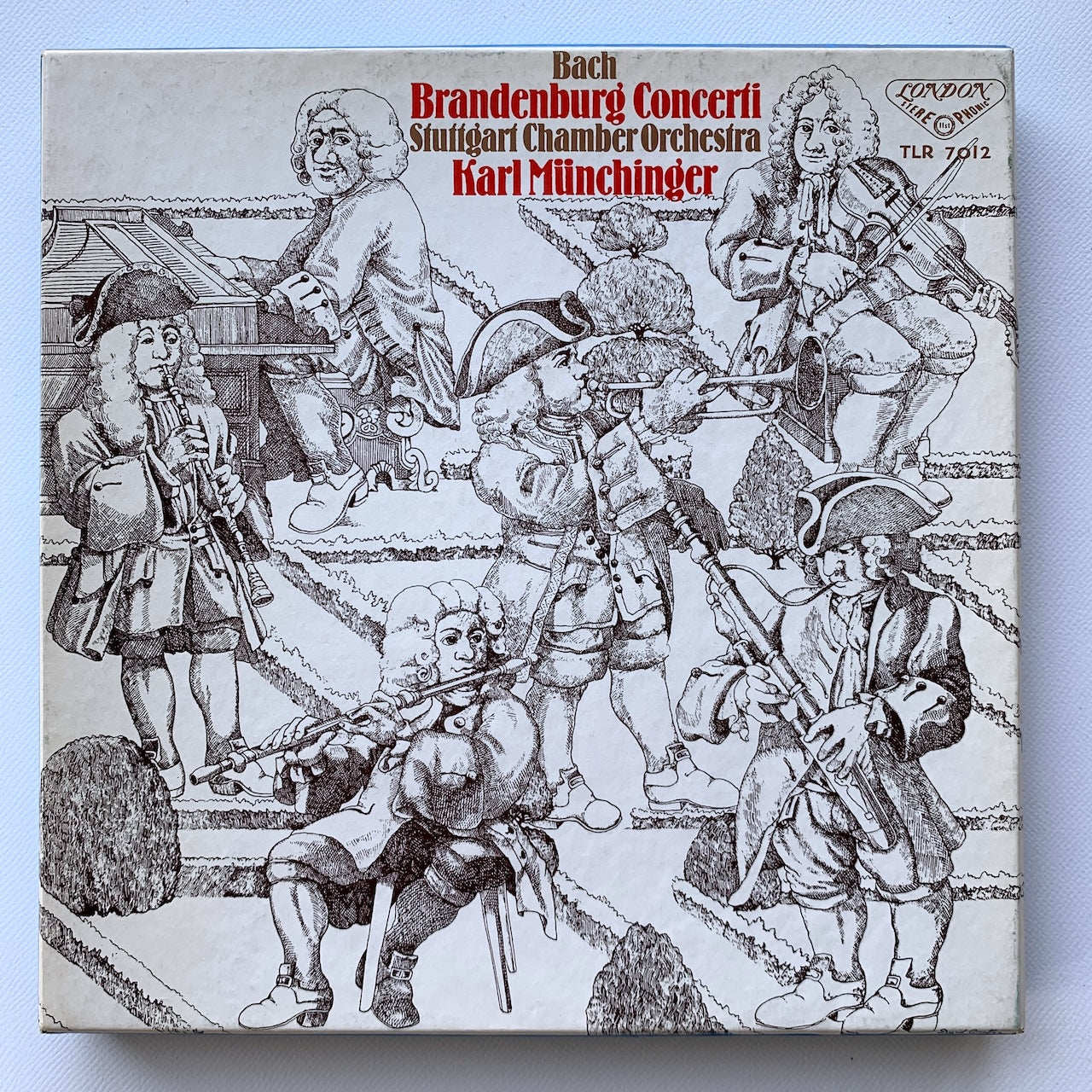 オープンリール/ カール・ミュンヒンガー / J.S.バッハ：ブランデンブルク協奏曲 全曲 / 国内盤 7号 4トラック 19cm/s (7 1/2IPS) ライナー LONDON TLR-7012