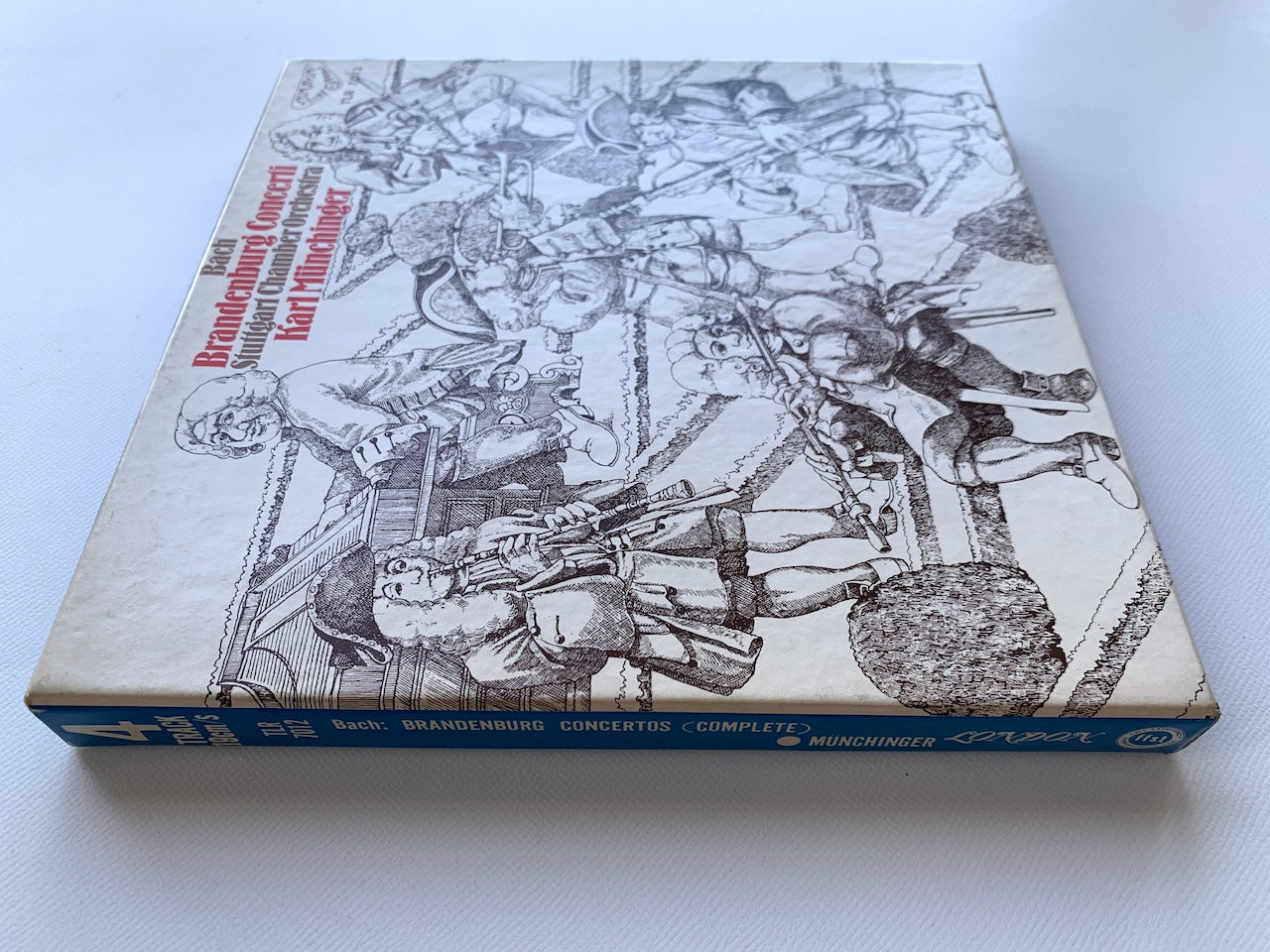 オープンリール/ カール・ミュンヒンガー / J.S.バッハ：ブランデンブルク協奏曲 全曲 / 国内盤 7号 4トラック 19cm/s (7 1/2IPS) ライナー LONDON TLR-7012