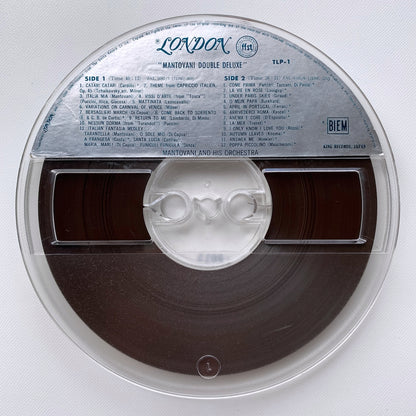 オープンリール/ マントヴァーニ / MANTOVANI DOUBLE DELUXE / 国内盤 7号 4トラック 19cm/s (7 1/2IPS) 帯・ライナー LONDON TLP-1
