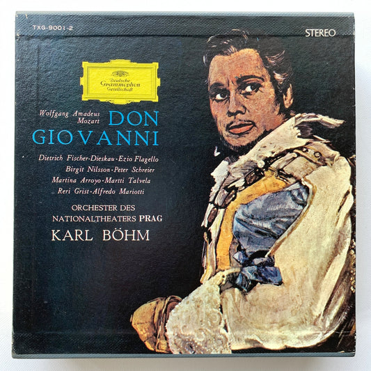 オープンリール/ カール・ベーム / モーツァルト：オペラ「ドン・ジョヴァンニ」全曲 / 国内盤 2本組 7号 4トラック 19cm/s (7 1/2IPS) ライナー DGG TXG-9001-02