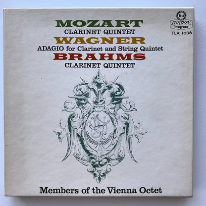 オープンリール/ ヴィリー・ボスコフスキー / モーツァルト：クラリネット五重奏曲 他 / 国内盤 7号 4トラック 19cm/s (7 1/2IPS) ライナー LONDON TLA-1036