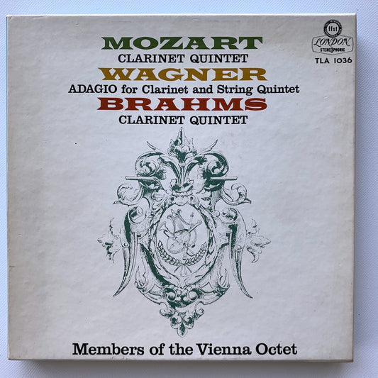 オープンリール/ ヴィリー・ボスコフスキー / モーツァルト：クラリネット五重奏曲 他 / 国内盤 7号 4トラック 19cm/s (7 1/2IPS) ライナー LONDON TLA-1036