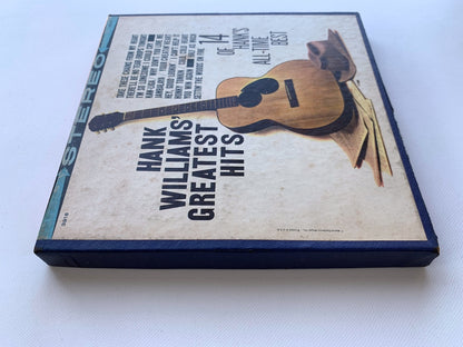 オープンリール/ HANK WILLIAMS / GREATEST HITS / US盤 7号 4トラック 9.5cm/s (3 3/4IPS) AMPEX MGX3918