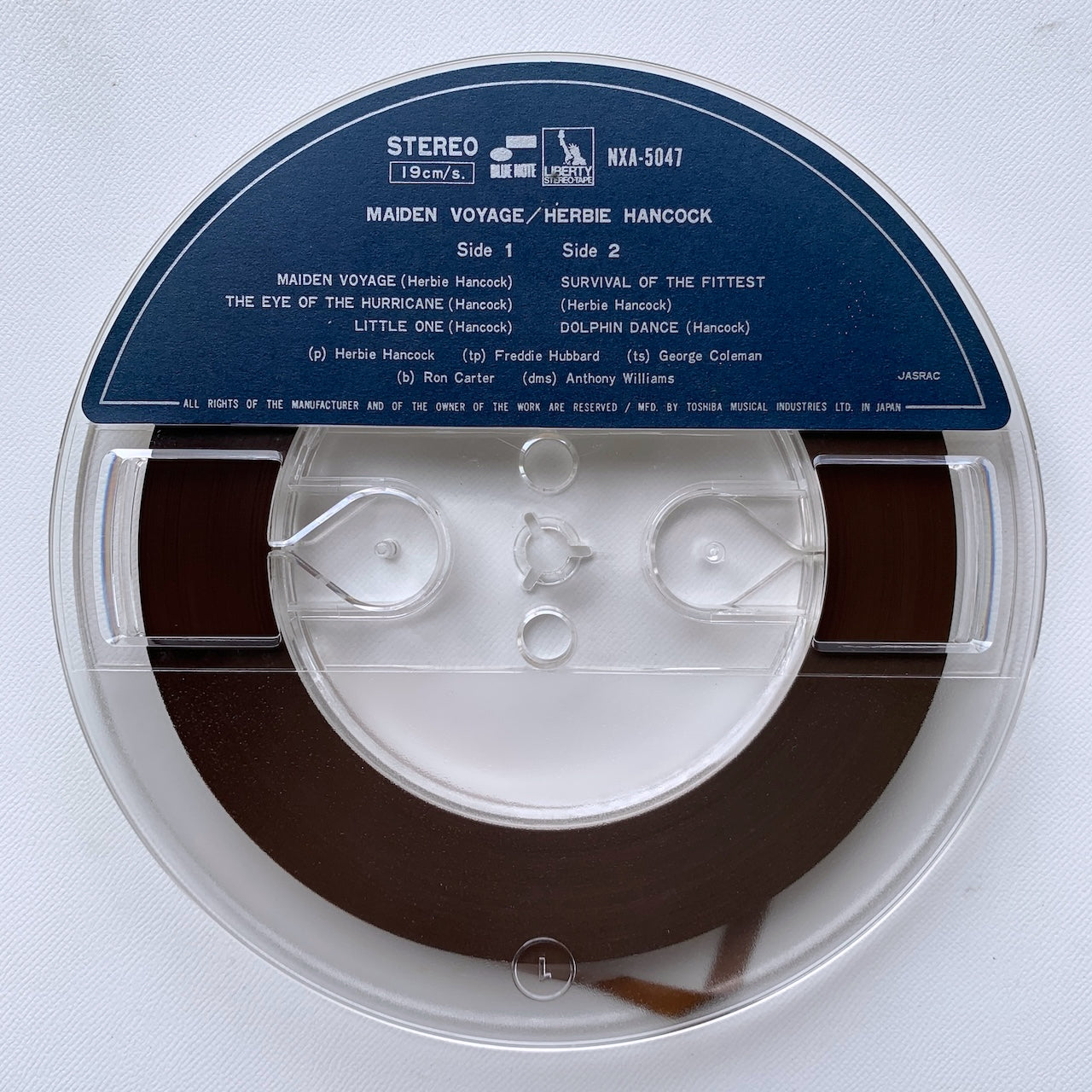 オープンリール/ HERBIE HANCOCK / MAIDEN VOYAGE / 国内盤 7号 4トラック 19cm/s (7 1/2IPS) ライナー BLUE NOTE NXA-5047