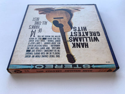 オープンリール/ HANK WILLIAMS / GREATEST HITS / US盤 7号 4トラック 9.5cm/s (3 3/4IPS) AMPEX MGX3918