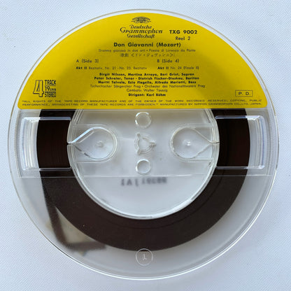オープンリール/ カール・ベーム / モーツァルト：オペラ「ドン・ジョヴァンニ」全曲 / 国内盤 2本組 7号 4トラック 19cm/s (7 1/2IPS) ライナー DGG TXG-9001-02