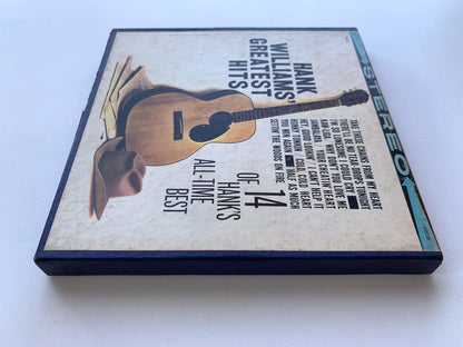 オープンリール/ HANK WILLIAMS / GREATEST HITS / US盤 7号 4トラック 9.5cm/s (3 3/4IPS) AMPEX MGX3918