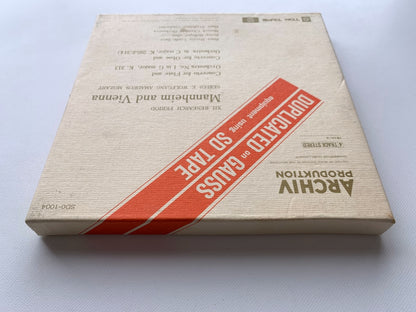 オープンリール/ シュタドゥルマイル / モーツァルト：フルート協奏曲第1番 他 / 国内盤 7号 4トラック 19cm/s (7 1/2IPS) ライナー ARCHIV SD0-1004