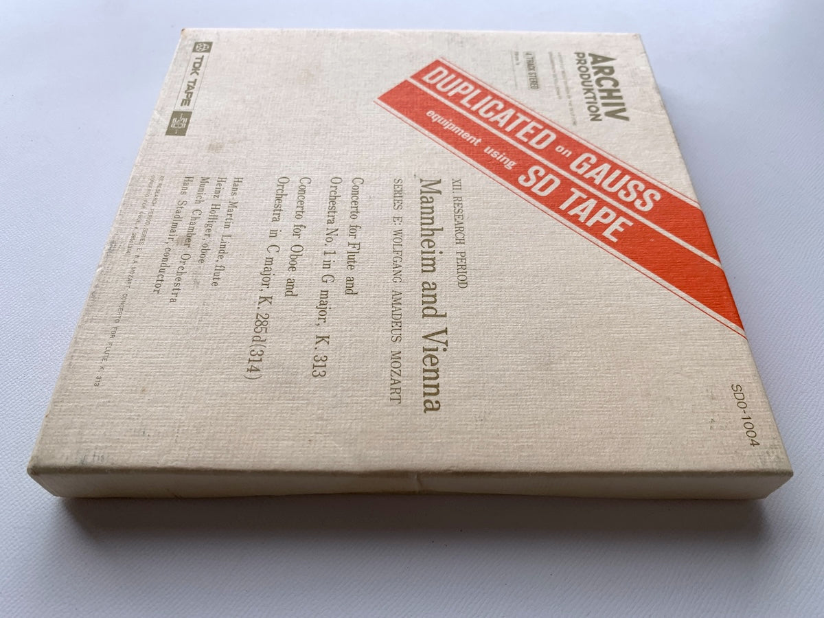 オープンリール/ シュタドゥルマイル / モーツァルト：フルート協奏曲第1番 他 / 国内盤 7号 4トラック 19cm/s (7 1/2IPS) ライナー ARCHIV SD0-1004