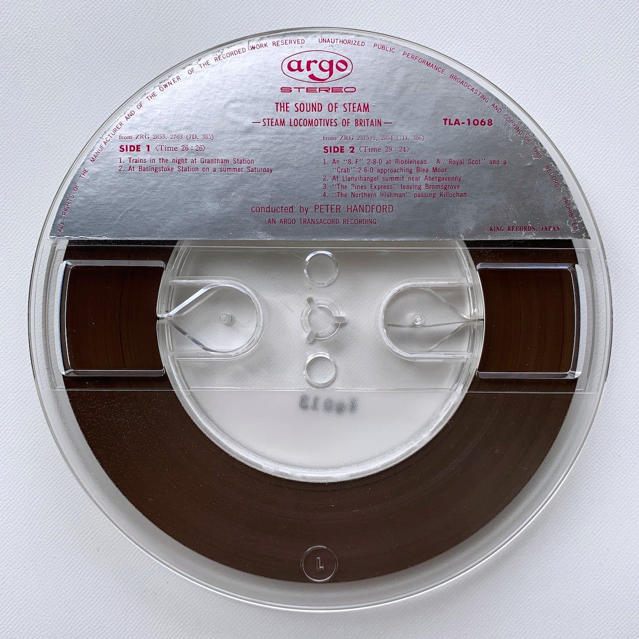 オープンリール/ NO ARTIST / THE SOUND OF STEAM 機関車ダイナミックス / 国内盤 7号 4トラック 19cm/s (7 1/2IPS) 帯・ライナー LONDON TLA-1068