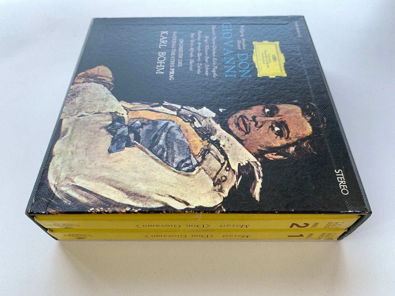 オープンリール/ カール・ベーム / モーツァルト：オペラ「ドン・ジョヴァンニ」全曲 / 国内盤 2本組 7号 4トラック 19cm/s (7 1/2IPS) ライナー DGG TXG-9001-02