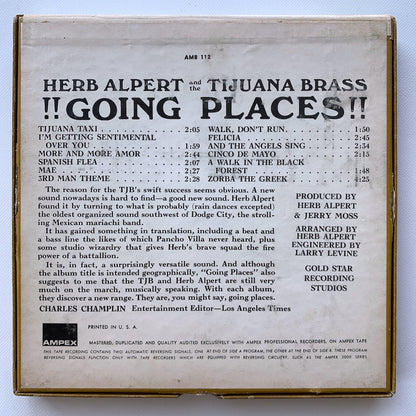オープンリール/ HERB ALPERT / GOING PLACES / US盤 7号 4トラック 19cm/s (7 1/2IPS) AMPEX AMB112