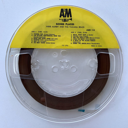 オープンリール/ HERB ALPERT / GOING PLACES / US盤 7号 4トラック 19cm/s (7 1/2IPS) AMPEX AMB112