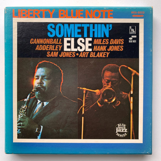 オープンリール/ CANNONBALL ADDERLEY / SOMETHIN' ELSE / 国内盤 7号 4トラック 19cm/s (7 1/2IPS) ライナー BLUE NOTE NXA-5033