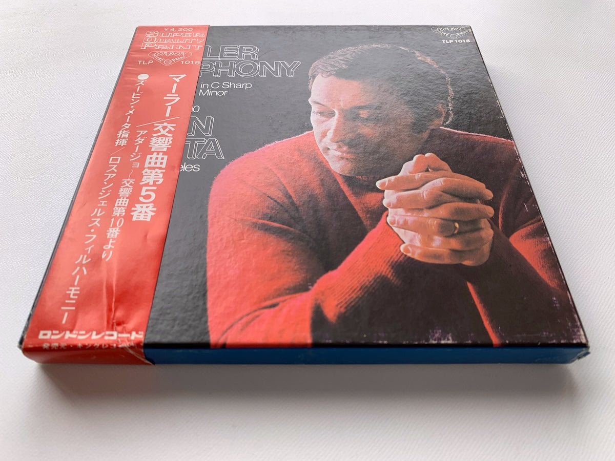 オープンリール/ ズービン・メータ / マーラー:交響曲第5番 他 / 国内盤 7号 4トラック 19cm/s (7 1/2IPS) 帯・ライナー LONDON TLP-1018