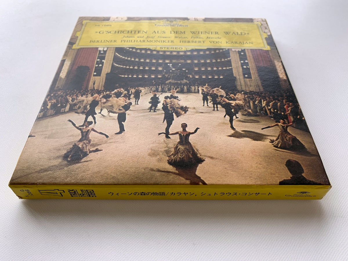 オープンリール/ カラヤン / R.シュトラウス：ワルツ「ウィーンの森の物語」他 / 国内盤 7号 4トラック 19cm/s (7 1/2IPS) ライナー DGG XG-1086