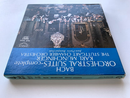 オープンリール/ カール・ミュンヒンガー / J.S.バッハ：管弦楽組曲 全曲 / 国内盤 7号 4トラック 19cm/s (7 1/2IPS) ライナー LONDON TLP-1010