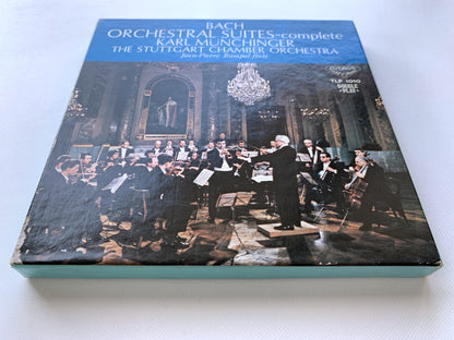オープンリール/ カール・ミュンヒンガー / J.S.バッハ：管弦楽組曲 全曲 / 国内盤 7号 4トラック 19cm/s (7 1/2IPS) ライナー LONDON TLP-1010