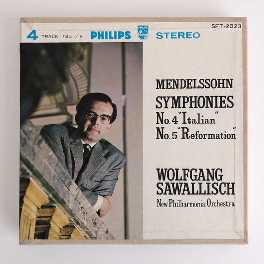 オープンリールテープ ヴォルフガング・サヴァリッシュ / メンデルスゾーン:交響曲第4番「イタリア」、第5番「宗教改革」 7号 19cm/s (7 1/2IPS) 4トラック 日本製