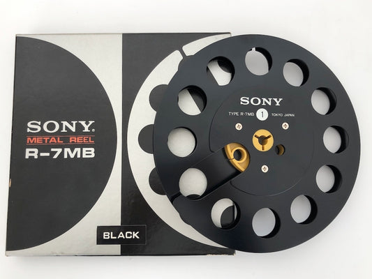 オープンリール 7号 SONY R-7MB ブラック メタルリール 空リール 元箱付き