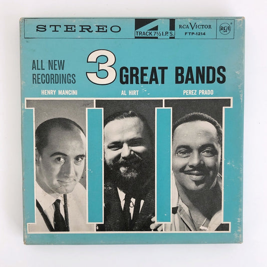 オープンリールテープ HENRY MANCINI、AL HIRT、PEREZ PRADO / 3 GREAT BANDS 7号 19cm/s (7 1/2IPS) 4トラック US製