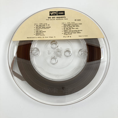 オープンリールテープ/ OSCAR PETERSON TRIO / WE GET REQUESTS /  7号 19cm/s (7 1/2IPS) 4トラック US製 VERVE