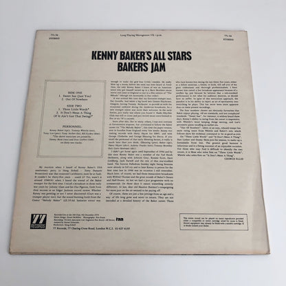 LP/ KENNY BAKER / BAKER'S JAM / UK盤 コーティングJK CS（ライブチケット添付）付き 77RECORDS 77S56