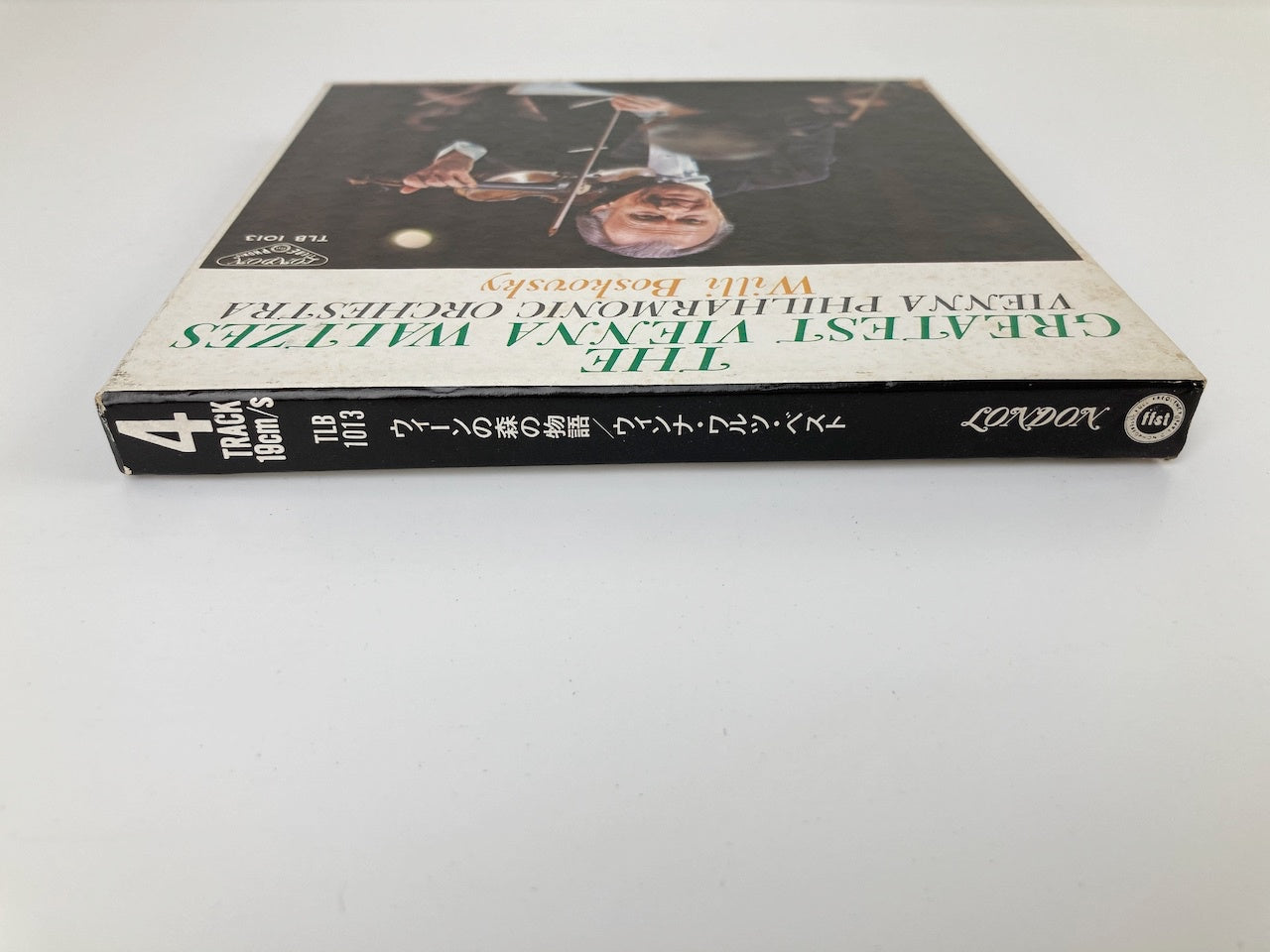 オープンリールテープ / ウィリー・ボスコフスキー / ウィーンの森の物語 / ウィンナ・ワルツ・ベスト / 日本盤 ライナー(シミ) 7号 19cm/s (7 1/2IPS) 4トラック LONDON