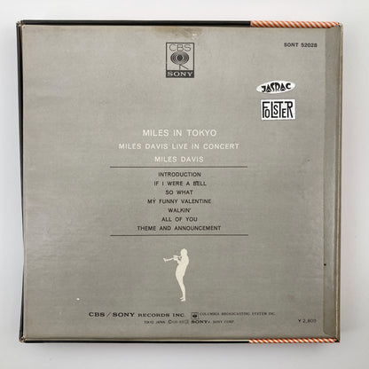 オープンリール/ MILES DAVIS / MILES IN TOKYO / 国内盤 7号 4トラック 19cm/s (7 1/2IPS) 帯・ライナー CBS SONY SONT-52028