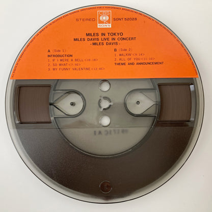 オープンリール/ MILES DAVIS / MILES IN TOKYO / 国内盤 7号 4トラック 19cm/s (7 1/2IPS) 帯・ライナー CBS SONY SONT-52028