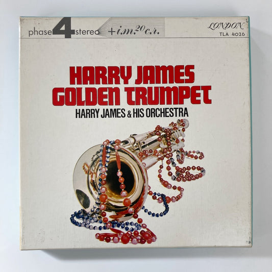 オープンリールテープ  HARRY JAMES / GOLDEN TRUMPET / 日本盤 ライナー 7号 19cm/s (7 1/2IPS) 4トラック LONDON