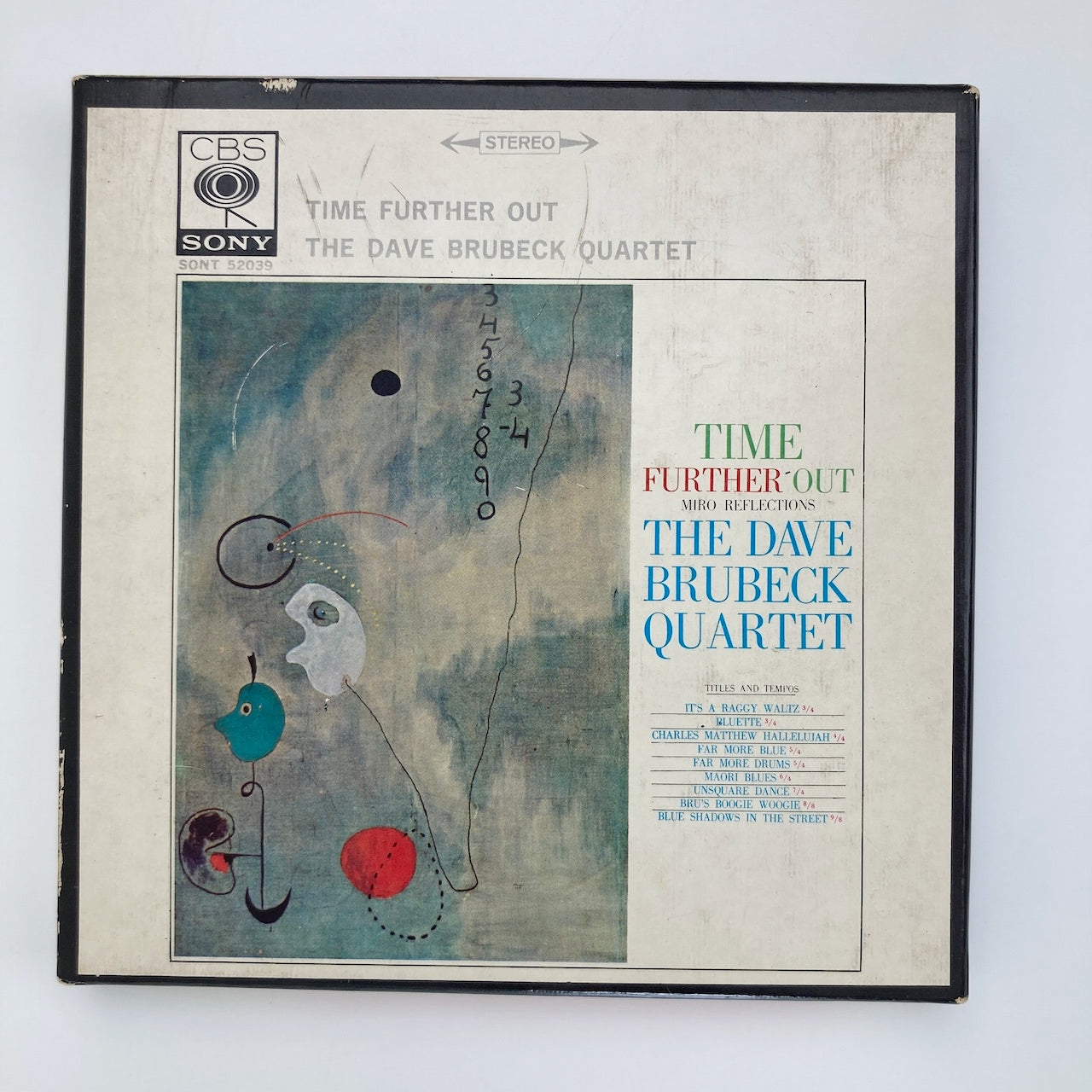 オープンリールテープ/ DAVE BRUBECK / TIME FURTHER OUT / 日本盤 ライナー 7号 19cm/s (7 1/2IPS) 4トラック COLUMBIA