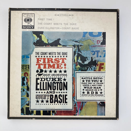 オープンリールテープ COUNT BASIE & DUKE ELLINGTON / FIRST TIME / 日本盤 ライナー 7号 19cm/s (7 1/2IPS) 4トラック COLUMBIA