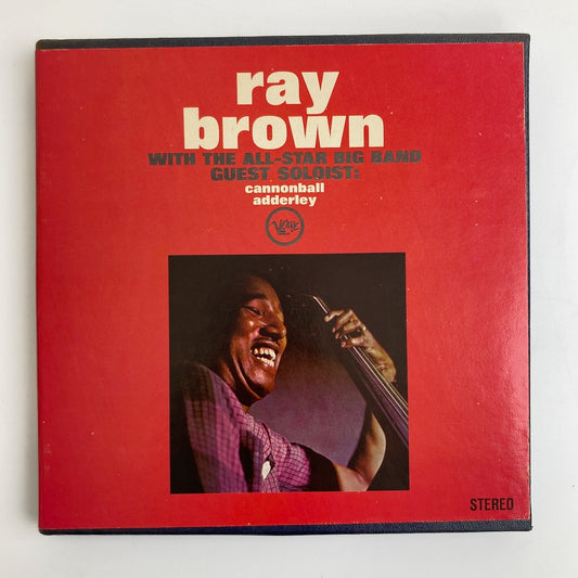 オープンリールテープ RAY BROWN / WITH THE ALL-STAR BIG BAND / 日本盤 インサート 7号 19cm/s (7 1/2IPS) 4トラック VERVE