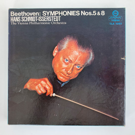 オープンリールテープ/ イッセルシュテット / ベートーヴェン:交響曲第5番「運命」、第8番 / 日本盤 ライナー(シミ) 7号 19cm/s (7 1/2IPS) 4トラック LONDON