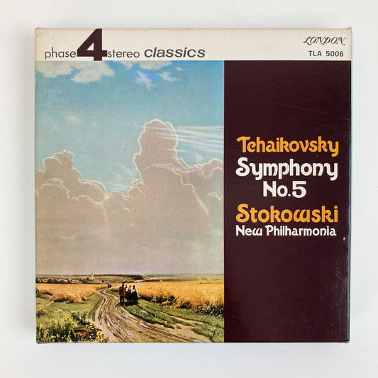 オープンリールテープ/ レオポルド・ストコフスキー / チャイコフスキー:交響曲第5番 / 日本盤 ライナー(シミ) 7号 19cm/s (7 1/2IPS) 4トラック LONDON